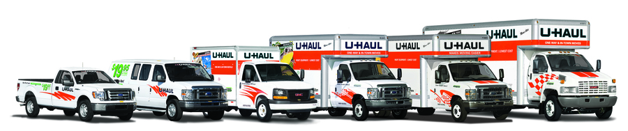U-Haul Truck Line Up